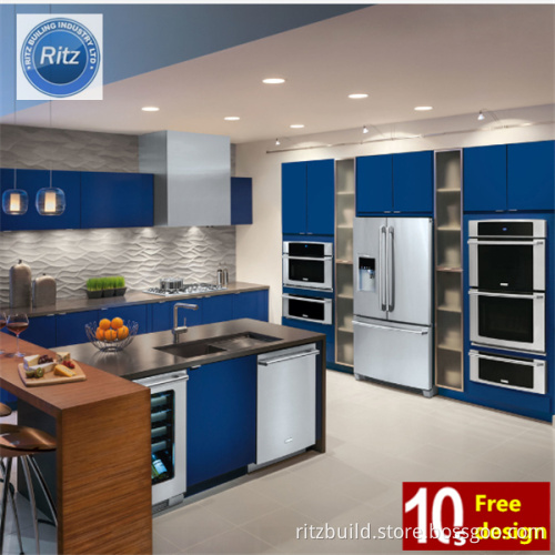 Lacquer Bake Solid Wood House Furniture Kitchen Cabinet Free Design